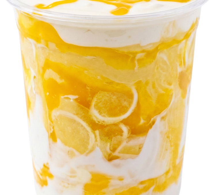 The Sunset Glow Smoothie at Vivid Minds Cafe