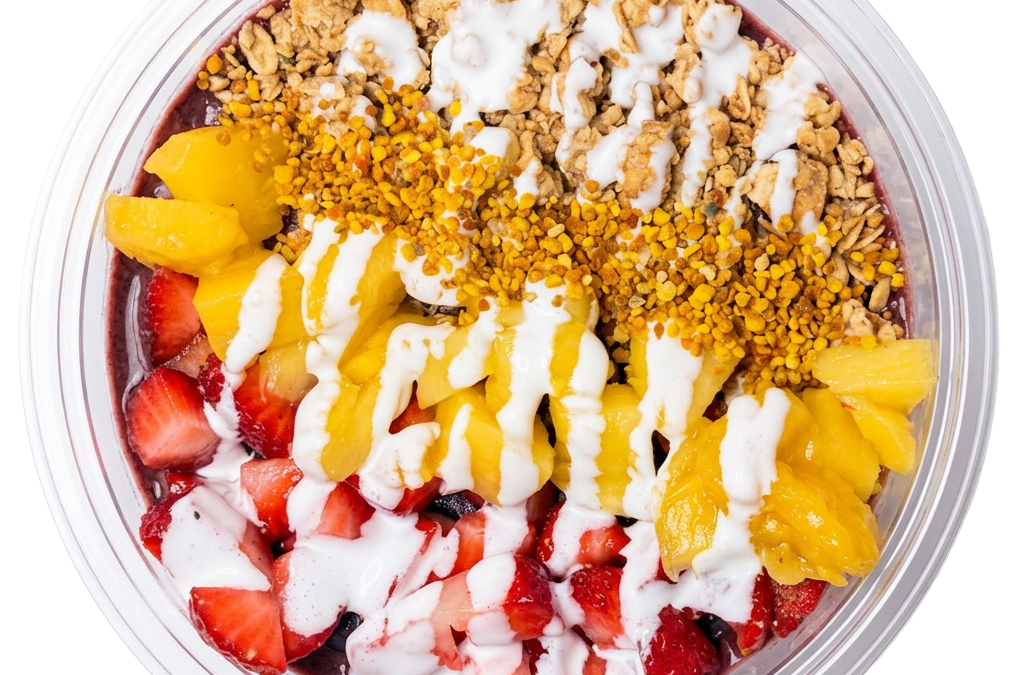 The Nectar Acai Bowl at Vivid Minds Cafe